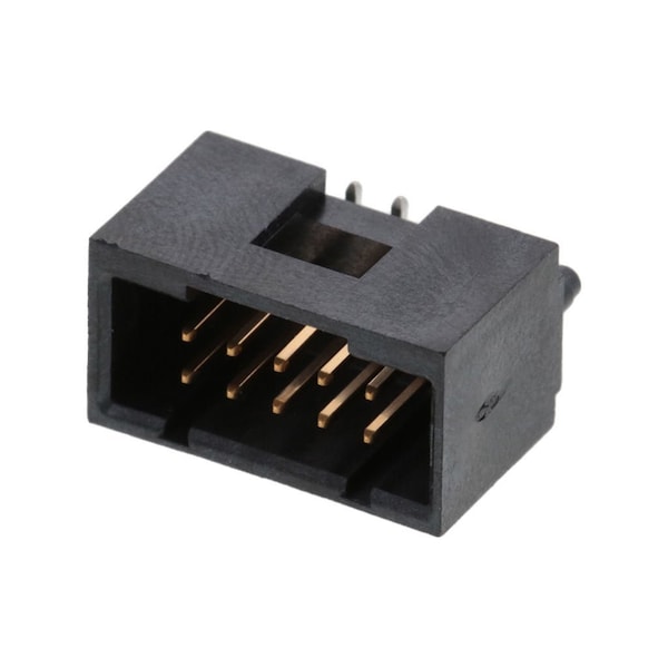Conector de placa Molex, 10 contactos, 2 hileras, macho, recto, paso de 0.1 pulgadas, terminal de montaje superficial - 713492037