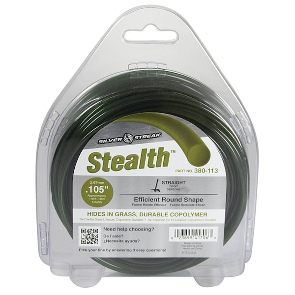 Stens Stealth Trimmer Line - .105 1/2 Lb. Donut, Approximate Length 118'; 380-113 - 380-113