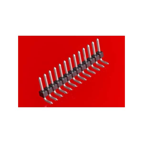 Conector de placa Molex, 36 contactos, 1 fila, macho, ángulo recto, paso de 0.1 pulgadas, terminal de soldadura - 22286360.