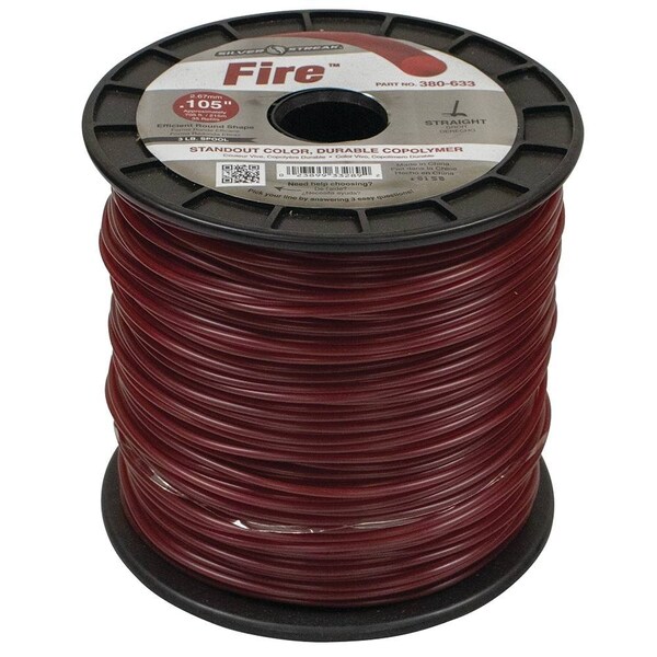 Stens Silver Streak Fire Trimmer Line For .105 3 Lb. Spool, 380-633 - 380-633