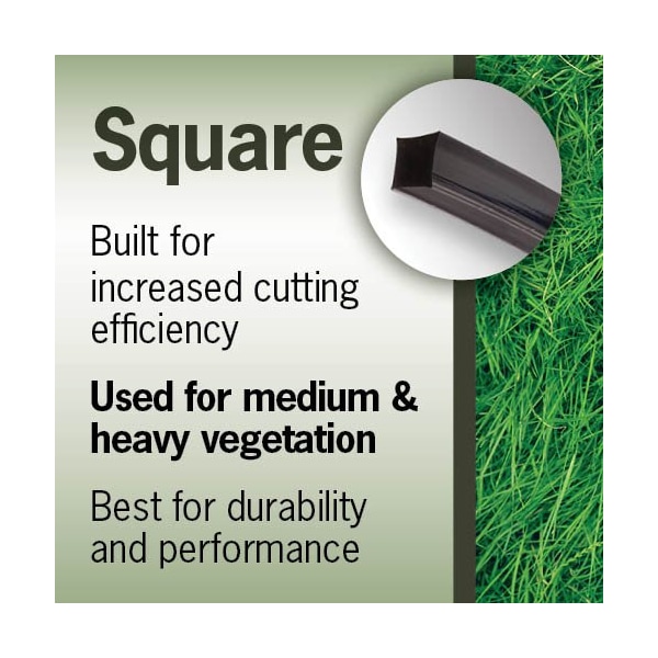 T Terre Commercial Grade .095 Square Weed Eater Trimmer Line Spool Length 774 ft. - 5740030095
