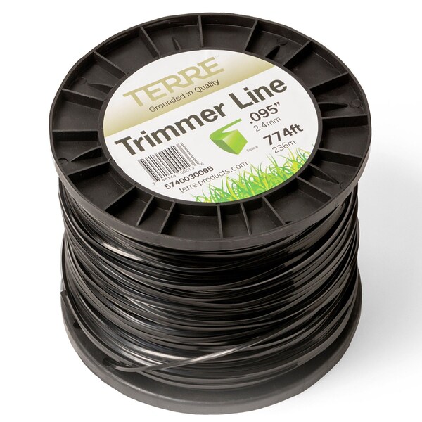 T Terre Commercial Grade .095 Square Weed Eater Trimmer Line Spool Length 774 ft. - 5740030095