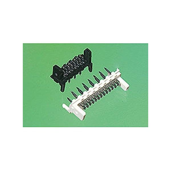 Conector de placa Molex, 20 contactos, 2 filas, macho, recto, paso de 0.05 pulgadas, terminal de soldadura, color natural - 907790010
