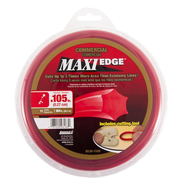 Arnold Arnold Maxi Edge Commercial Grade .105 in. D X 165 ft. L Trimmer Line - WLM-1105