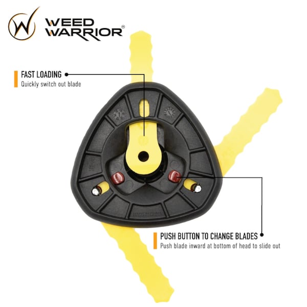 Weed Warrior Weed Warrior Push-N-Load Residential Grade 6.75 in. L Trimmer Blade, PK12 - 70289