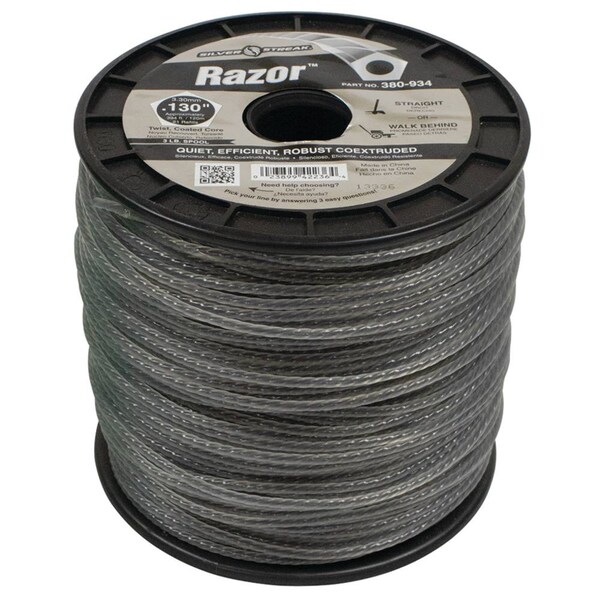 Stens Silver Streak Razor Trimmer Line Replaces .130 3 Lb. Spool, 380-934 - 380-934