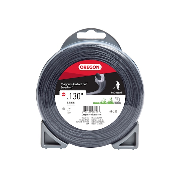 Oregon Magnum Gatorline SuperTwist Trimmer Line, .130" by 32', Donut - 69-202