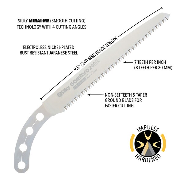 Silky Saws Blade Only for GOMTARO 240mm ( LG teeth ) - 103-24