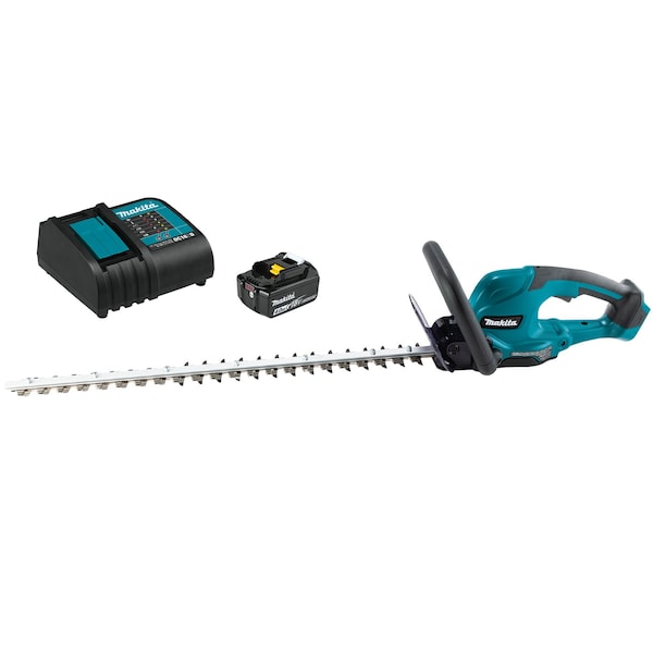 Makita Cordless Battery-Powered Hedge Trimmer Kit, Double-Sided 24 in L Blade - XHU10SM1