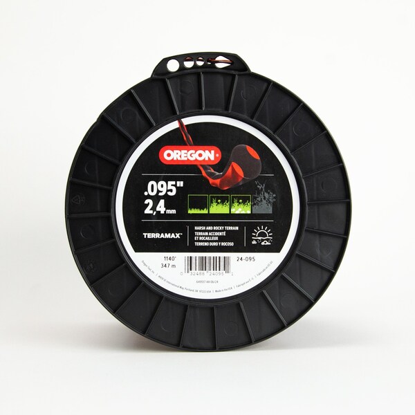 Oregon Trimmer Line, TerraMax High Performance, Oval Twist .095, 5Lb Spool, 1140 ft. - 24-095