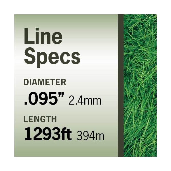 T Terre Commercial Grade .095 Trimmer Line Square 5 lb. Dual Strength Weed Eater - 5744050095