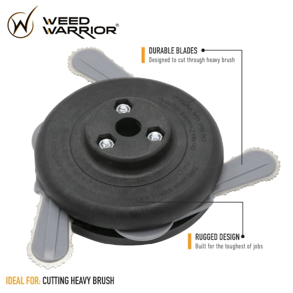 Weed Warrior Weed Warrior Universal Fit Brush Cutter Residential Grade 10.13 in. L Trimmer Head - 16246