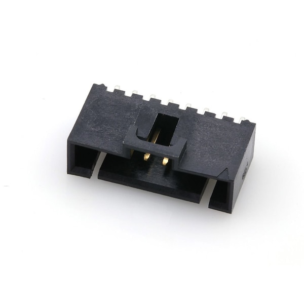 Conector de placa Molex, 8 contactos, 1 fila, macho, recto, paso de 0.1 pulgadas, terminal de soldadura, traba, - 705430112.