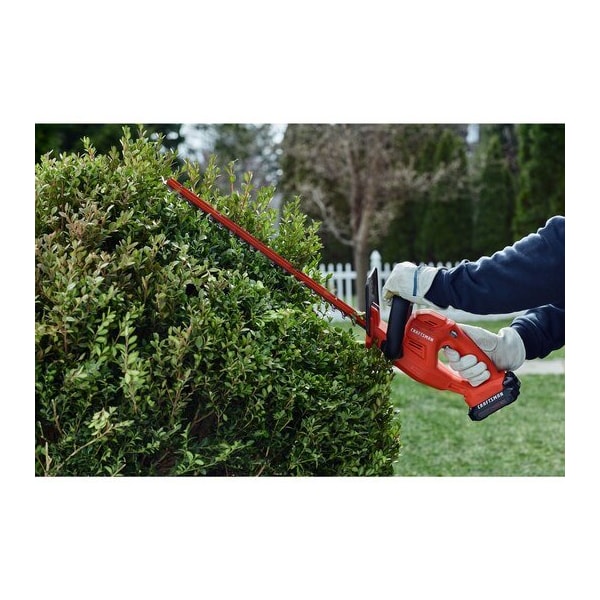 Craftsman Cordless Battery-Powered Hedge Trimmer Kit, Double-Sided 20 V - CMCHT810C1
