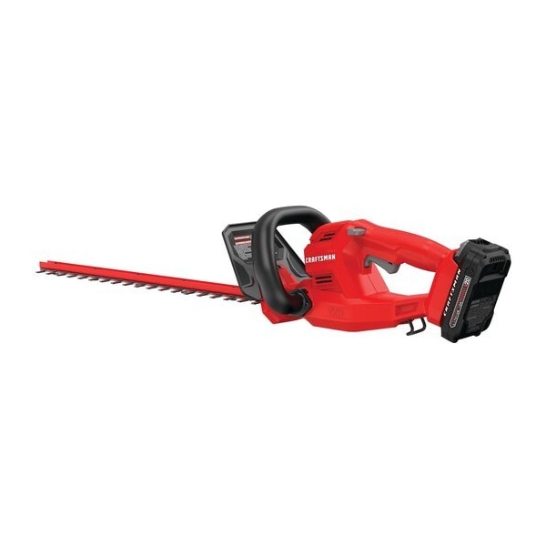 Craftsman Cordless Battery-Powered Hedge Trimmer Kit, Double-Sided 20 V - CMCHT810C1