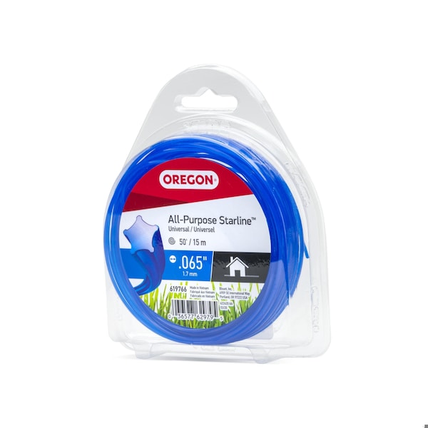 Oregon Trimmer Line, All-Purpose Starline, Star Shape, 50 feet, .065 Diameter Line - 619766
