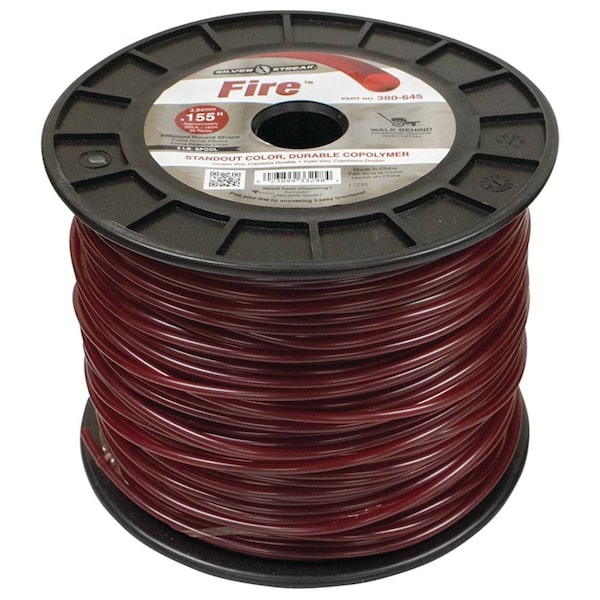 Stens New 380-645 Fire Trimmer Line For Size 5 Lbs., Shape Round, Diameter 0.155 In. - 380-645