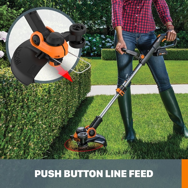 Worx 20V Power Share GT 3.0 12 in. String Trimmer and Wheeled Edger, Tool Only - WG163.9