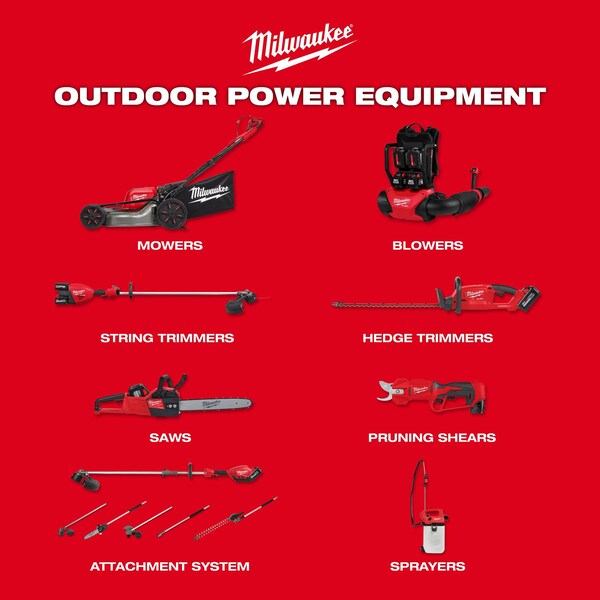 Milwaukee Tool Cordless Battery-Powered Hedge Trimmer, Double-Sided 20 in L Blade - 3043-20