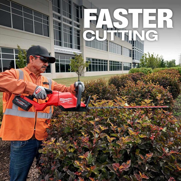 Milwaukee Tool Cordless Battery-Powered Hedge Trimmer, Double-Sided 24 in L Blade - 3033-20
