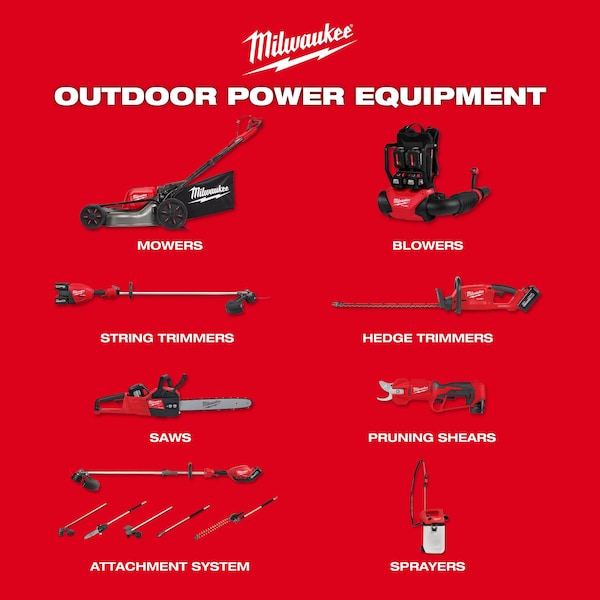 Milwaukee Tool Cordless Battery-Powered Hedge Trimmer, Double-Sided 24 in L Blade - 3033-20