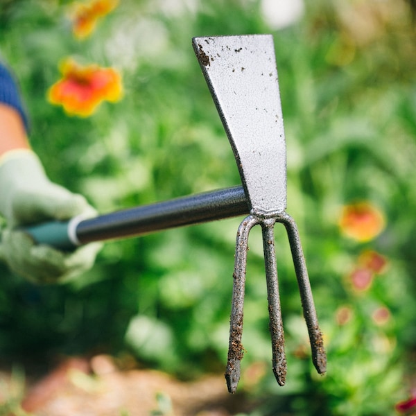 Lewis Bond 3 Tine Steel Hand Tiller 15 in. Steel Handle - 6703