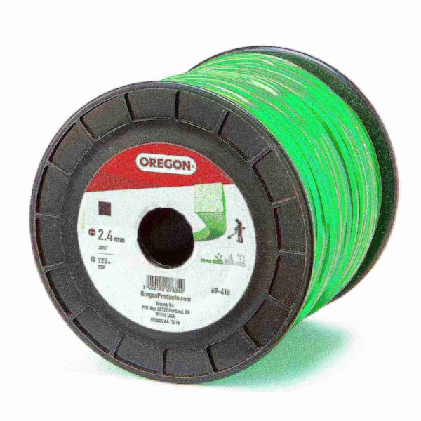 Oregon Oregon Trimmer Line, Green, Square, .095" by 738', 3Lb Spool - 69-415