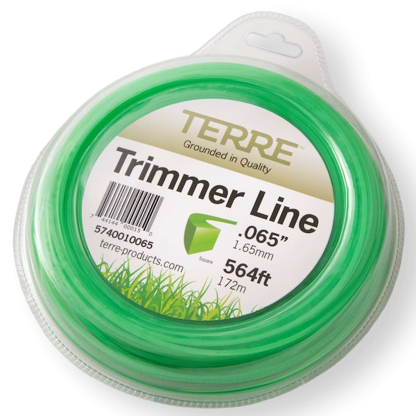 T Terre Residential Grade .065 Square Trimmer Line 1 lb.  Trimmer String Line Length 564 ft. - 5740010065