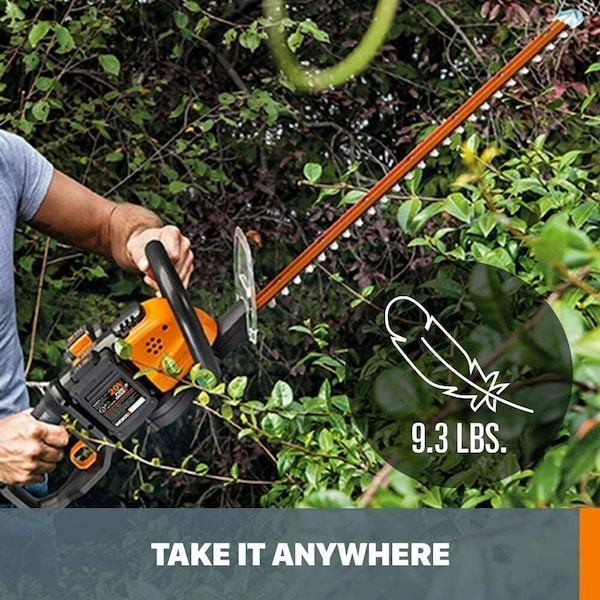 Worx 40V Power Share 24 in. Cordless Hedge Trimmer, Tool Only - WG284.9