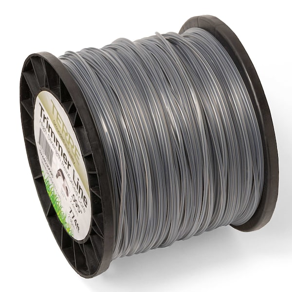 T Terre Commercial Grade Dual Strength .095 Square Weed Eater Trimmer Line Spool Length 774 ft. - 5744030095