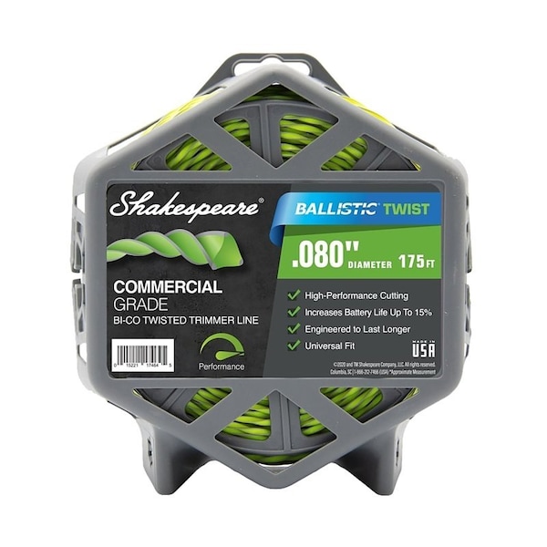 Shakespeare Ballistic Trimmer Twist Line, 008 in Dia, 175 ft L - 17243