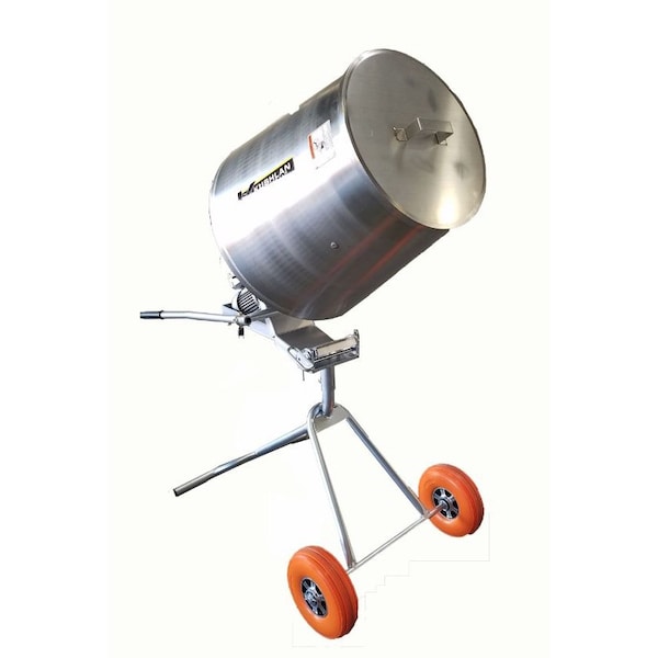 Kushlan Products Stainless Steel Multi-Purpose Grade Mixer, 115 V, 3/4 HP, 5.5 cu ft. Stainless Steel Drum, FDA Compliant - 550SS