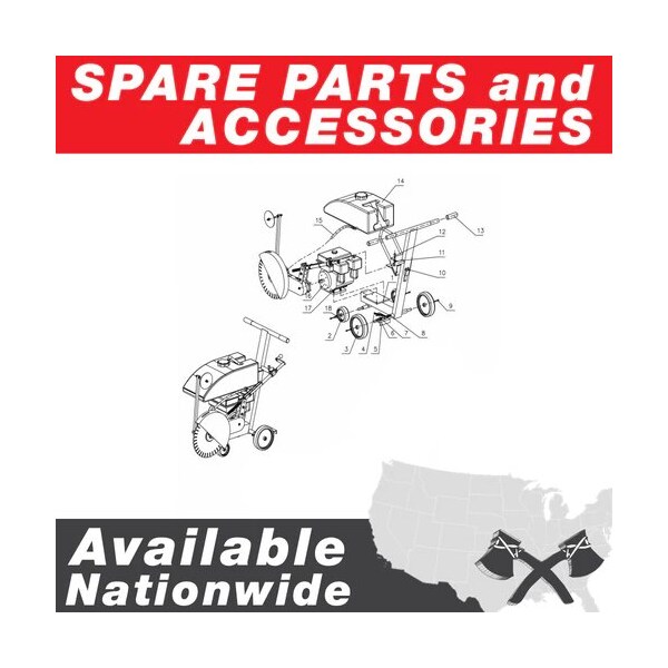 Tomahawk Power Pulley Belt for TSCAR-8H Concrete Scarifier (810009) - TSCAR8H-BELT