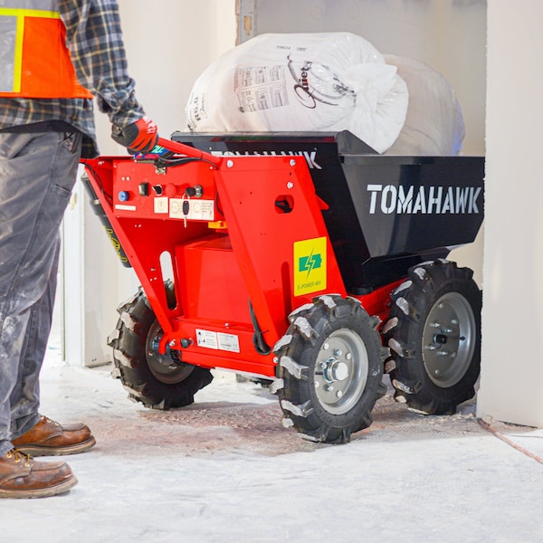 Tomahawk Power Concrete Power Buggy Mini Dumper Battery 48V-20Ah 660-lb. Capacity - TBUGGY300E