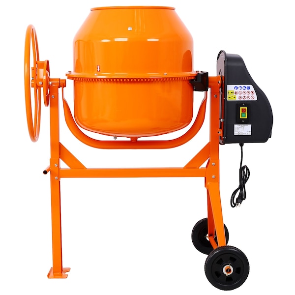 Edendirect 5 Cu. Ft Electric Cement Mixer, 650W Portable Concrete Mixer for Mortar, and Construction Projects - ED-W46583821