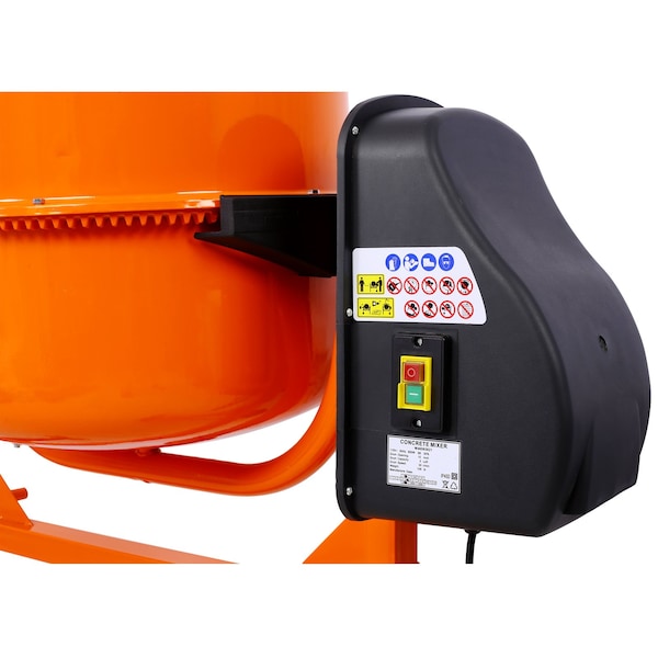 Edendirect 5 Cu. Ft Electric Cement Mixer, 650W Portable Concrete Mixer for Mortar, and Construction Projects - ED-W46583821