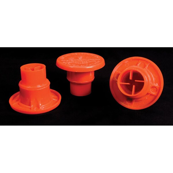 Mutual Industries No 9-No 16 Osha Rebar Caps, 2in, Large, Red, 50 CT - 14640-0-5