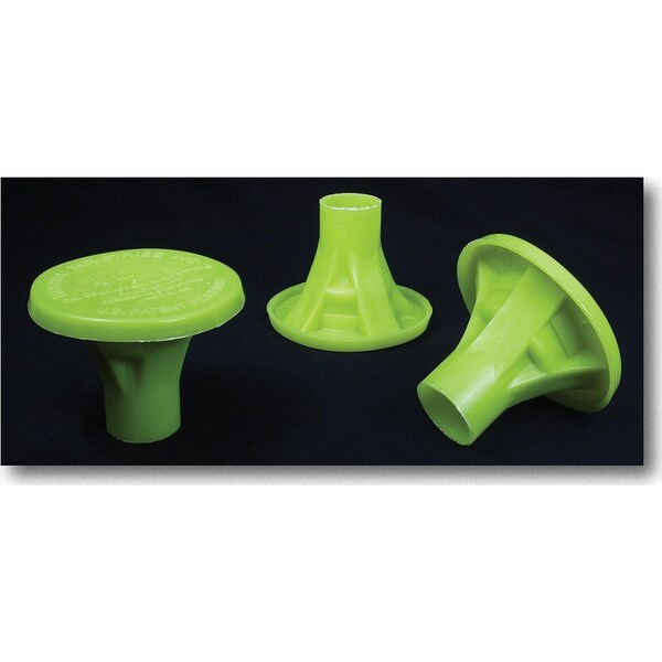 Mutual Industries No 4-No 8 OSHA Rebar Cap, Lime, 100 CT - 14640-138-4