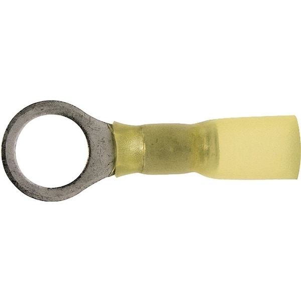 Terminal de Anillo Calterm, Cable de 12 a 10 AWG, Contacto de Cobre, Amarillo - 65726