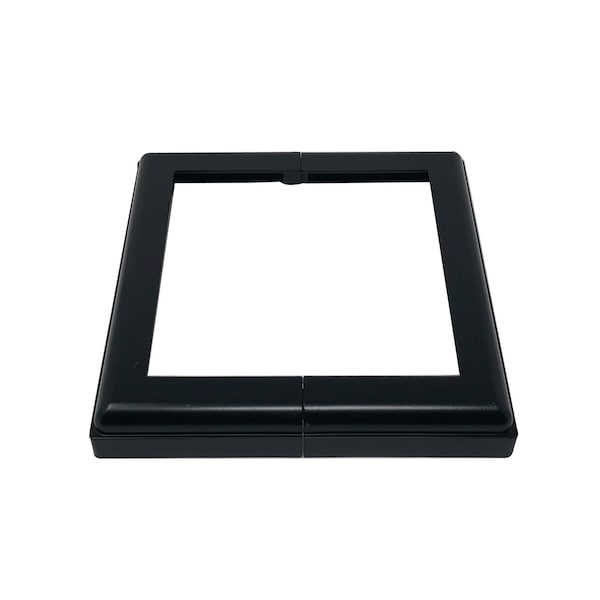 Nuvo Iron BLACK ALUMINUM 6in x 6in POST BASE COVER - ADPBS6