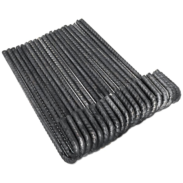 Trident Fence 12in J Hook Rebar Ground Stakes, 20PK - DE2882-20