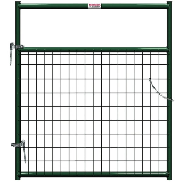 Behlen Country WireFilled Gate, 48 in W Gate, 50 in H Gate, 6 ga Mesh Wire, 2 x 4 in Mesh, Green - 40132042