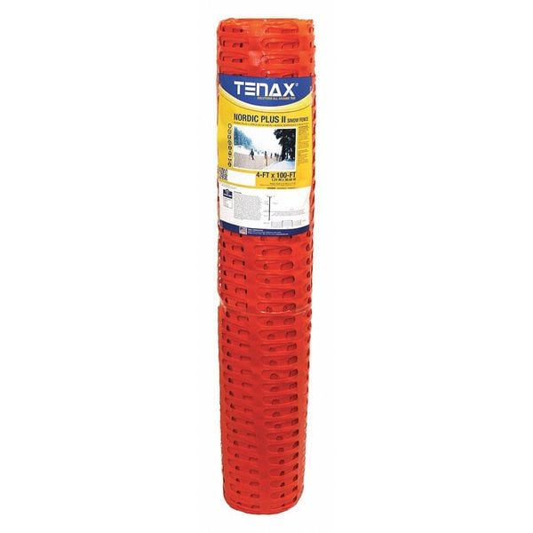 Tenax Nordic, Snow Fence, 4ft. x 100 ft. Orange - 90853704