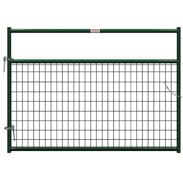Behlen Country Wire-Filled Gate, 72 in W Gate, 50 in H Gate, 6 ga Mesh Wire, 2 x 4 in Mesh, Green - 40132062