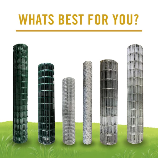 Nuvo Iron 2-ft x 25-ft - Welded Wire Fence Mesh -Square Mesh - Hot Dipped Galvanized - HDGCW-2251912
