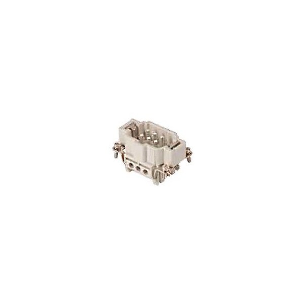 Molex Gwconnect Inserto de Terminal de Tornillo, Macho, de 6 Polos, 16A, Numerado del 1 al 6, con Protección de Cable - 7306.6103.4