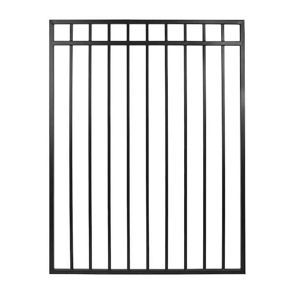 Nuvo Iron Legacy Coral Fence Gate, 45 in W Gate, 60 in H Gate, Iron Frame - CGRTB4560