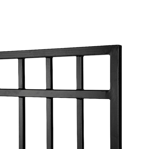 Nuvo Iron Legacy Coral Fence Gate, 45 in W Gate, 60 in H Gate, Iron Frame - CGRTB4560