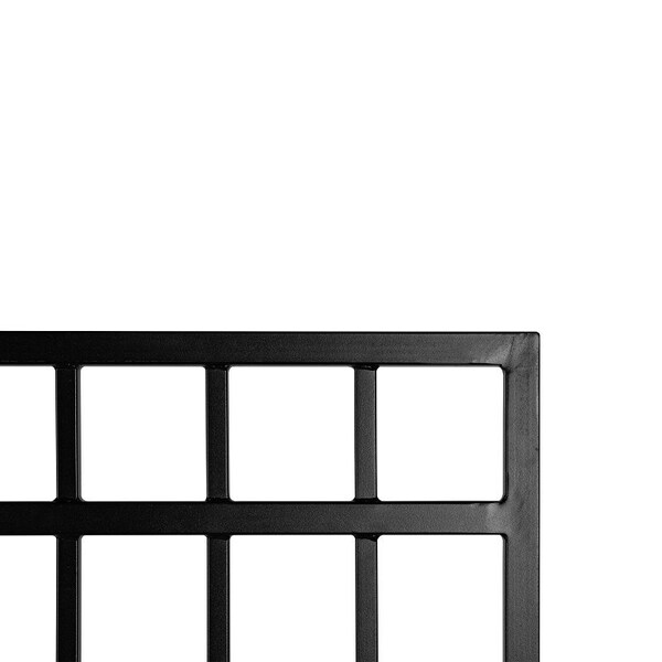 Nuvo Iron Legacy Coral Fence Gate, 45 in W Gate, 60 in H Gate, Iron Frame - CGRTB4560