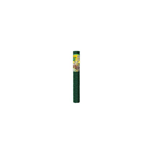 Midwest Air Tech/Import Poultry Netting, Green PVC Coating, 1-In. Mesh, 36-In. x 50-Ft. - 308456B